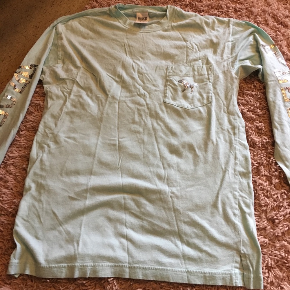 V.S. Pink long sleeve glam shirt